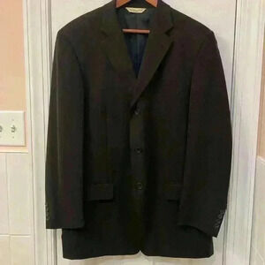 Joseph & Feiss 100% Silk Black Blazer Size 40 Long